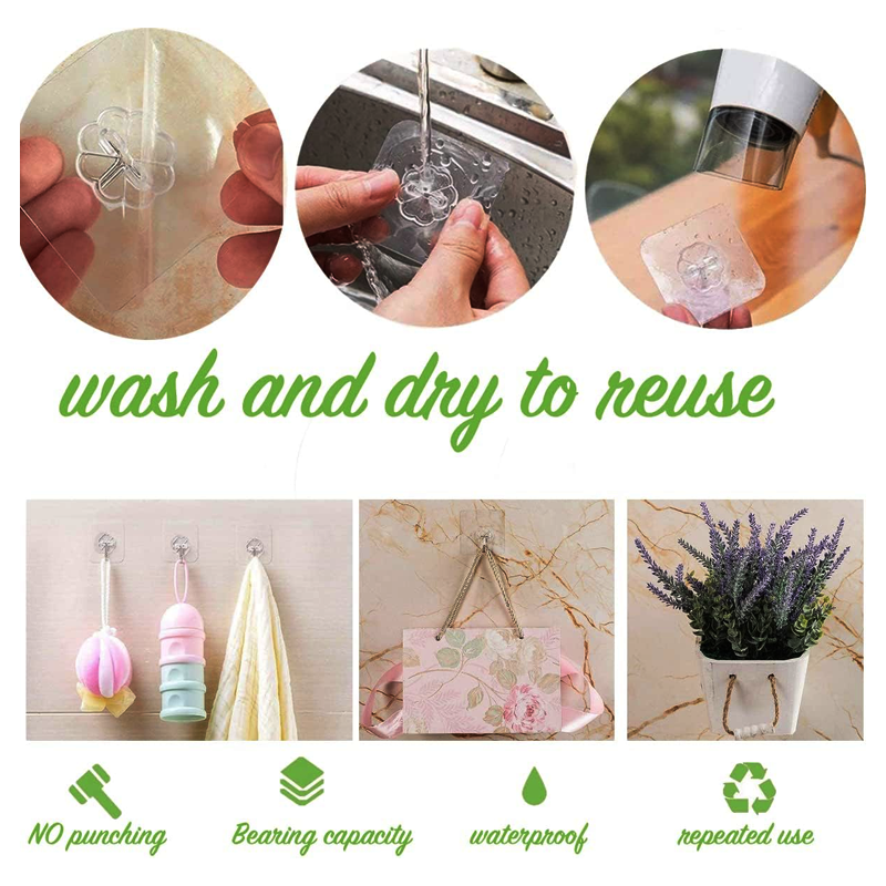 Heavy Duty Adhesive Hooks 14 Pack - Image 2