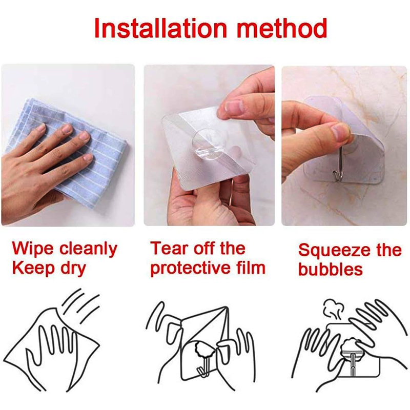 Heavy Duty Adhesive Hooks 14 Pack - Image 3