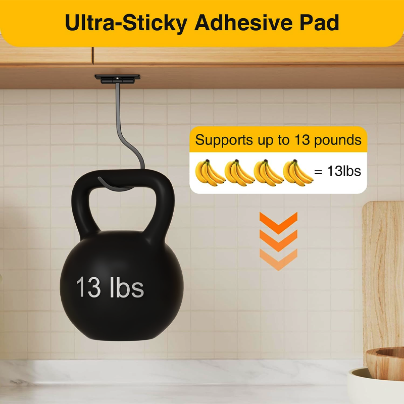 Adhesive Banana Hanger Under Cabinet - Image 3
