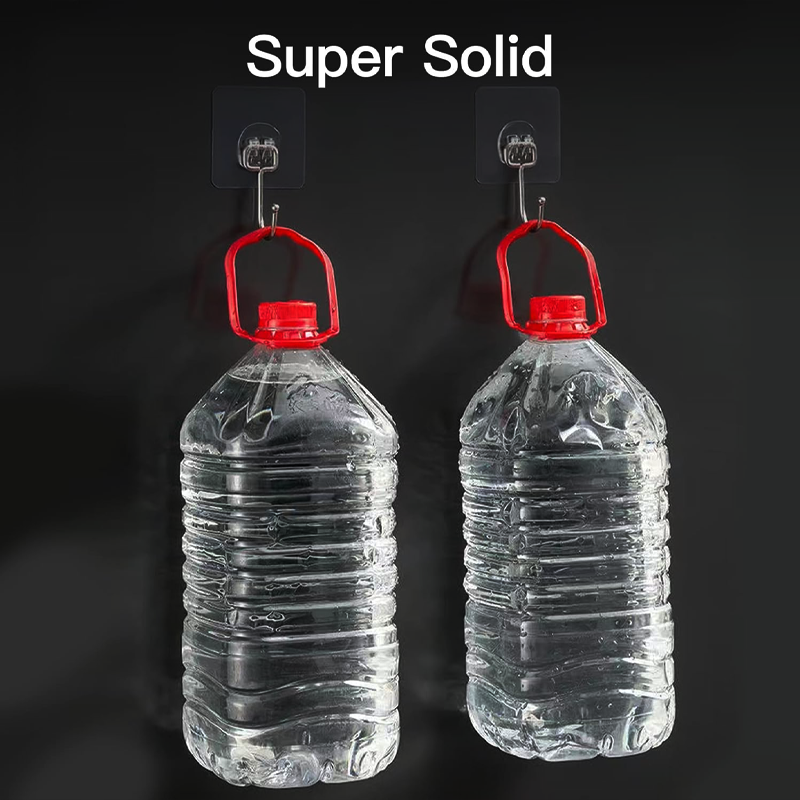 Large Heavy Duty Hooks 10 Pack Clear - Image 3